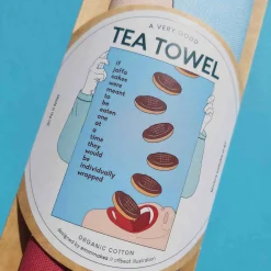 Emmmakes Jaffa Cakes Tea Towel