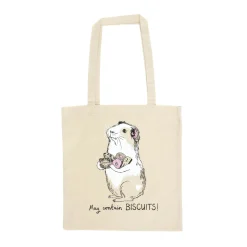 Jimbob Art May Contain Biscuits! Guinea Pig Tote Bag Best