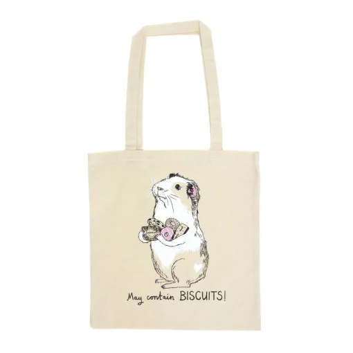 Jimbob Art May Contain Biscuits! Guinea Pig Tote Bag Best