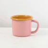 Kapka Enamel Kapka x Sous Chef Colourblock Enamel Mug, Pink & Yellow, 350ml Outlet