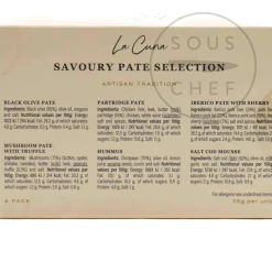 La Cuna Savoury Pate Selection, 6x25g Hot