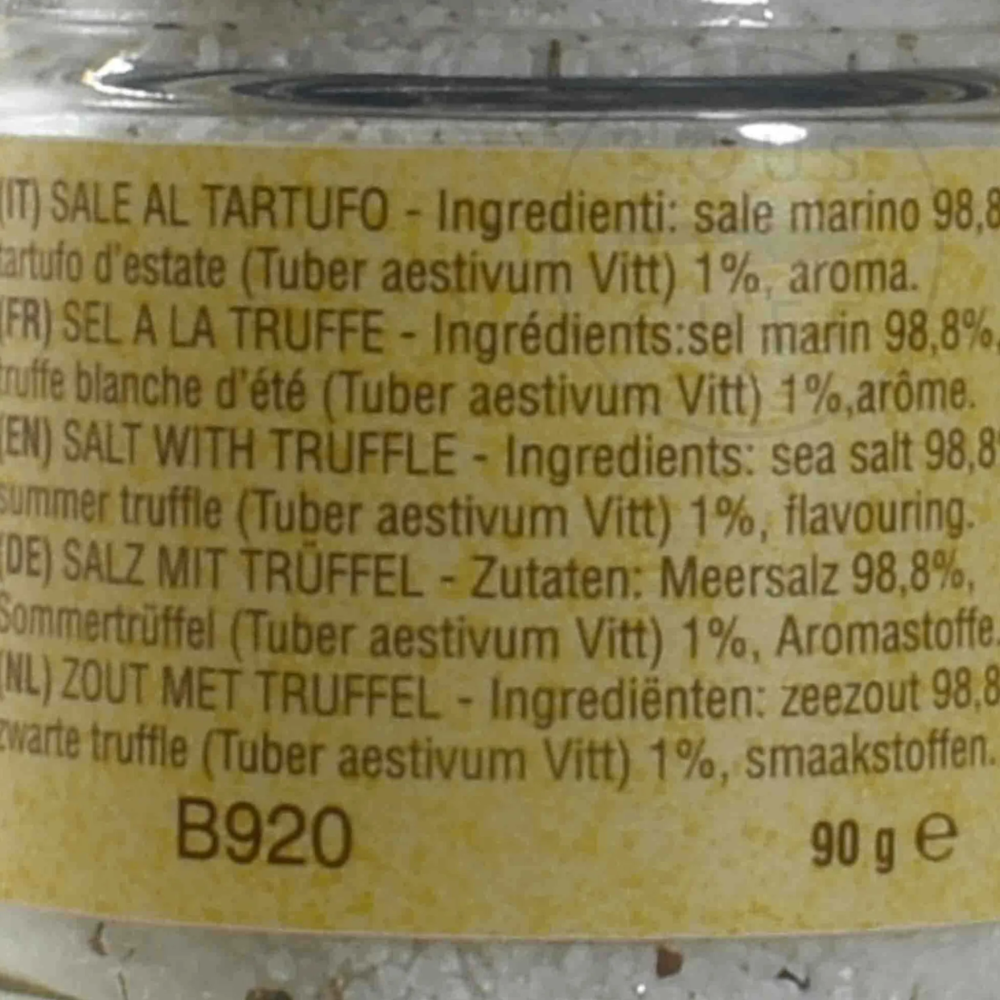 La Favorita Truffle Salt, 90g Outlet