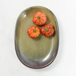 Ceramica Nicola Lagoa Oval Serving Dish, 30.5x21cm New