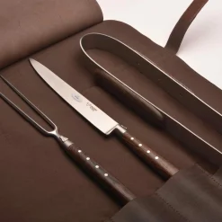 Laguiole en Aubrac BBQ Set with Leather Roll Best
