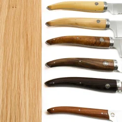 Laguiole en Aubrac Gourmet Knife Block of 6 Kitchen Knives, Mixed Woods Hot