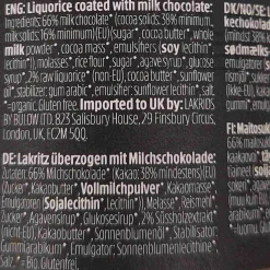 Lakrids Organic Slow Crafted Chocolate Liquorice, 265g New