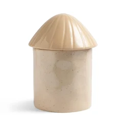 &Klevering Large Cream Mushroom Storage Jar, 18cm Online
