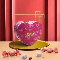 Leone Love Heart Tin with Dark Chocolate Cri Cri, 100g Discount