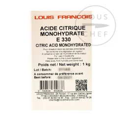 Louis Francois Citric Acid Powder, 1kg New