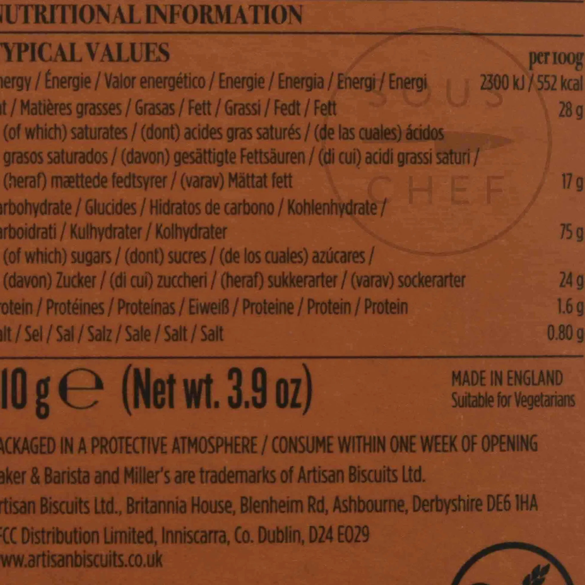 Baker & Barista Madagascan Gluten Free Vanilla Biscuits, 120g Discount