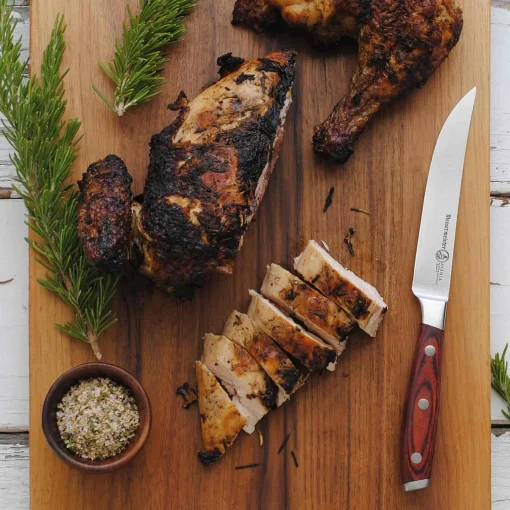 Messermeister Avanta Pakkawood 4 Piece Steak Knife Set, Brown Clearance