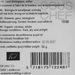 Mill & Mortar Organic Caraway, 50g Discount