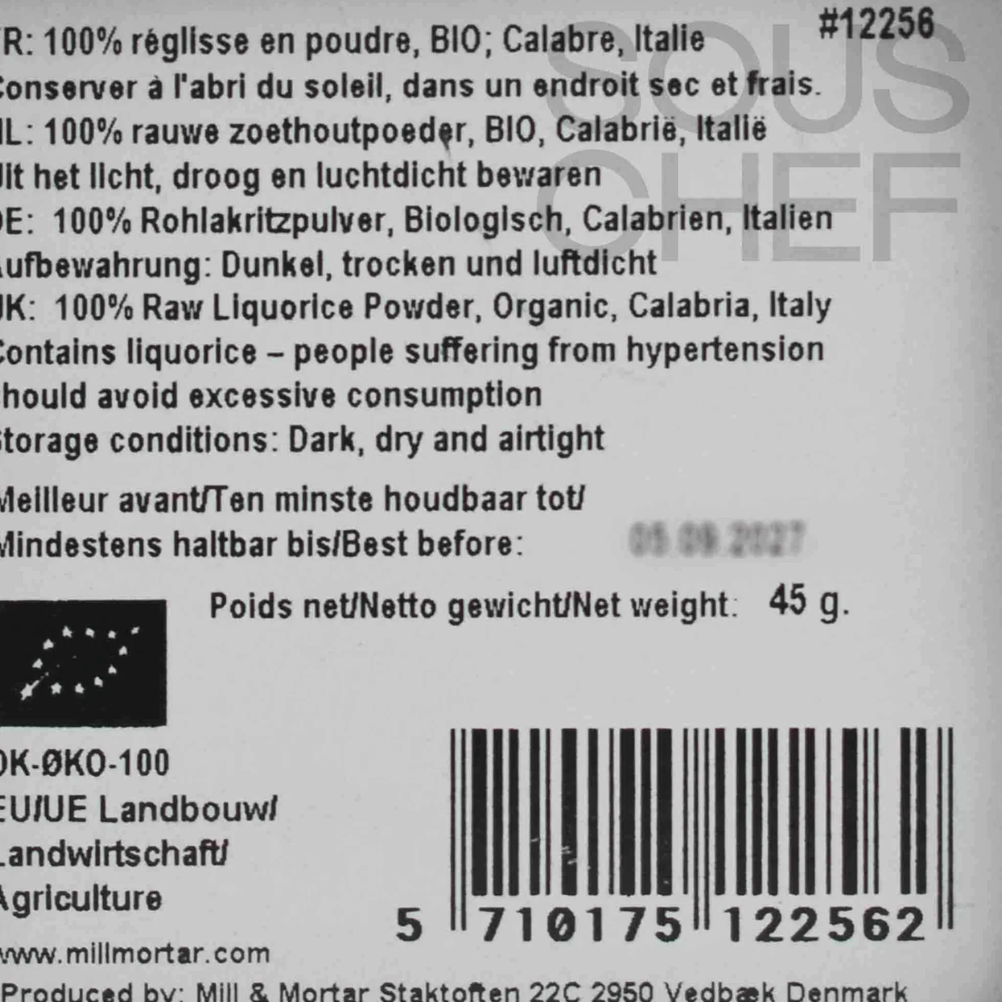 Mill & Mortar Organic Coarse Liquorice Powder, 45g Best