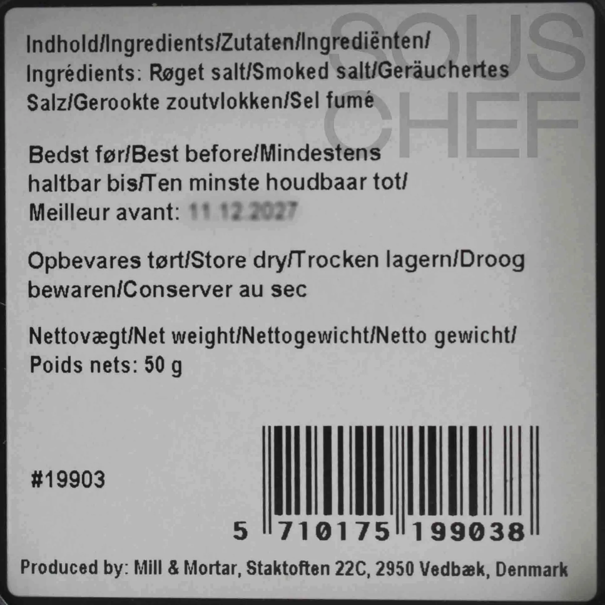 Mill & Mortar Smoked Salt Flakes, 80g Outlet