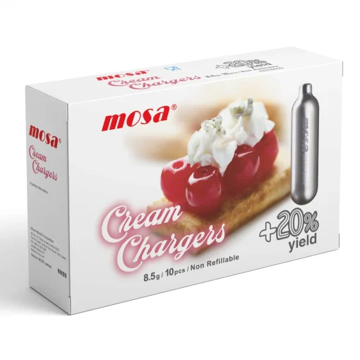 Mosa Box of 10 Nitrous Oxide Cream Whipper Chargers, 8.5g Outlet