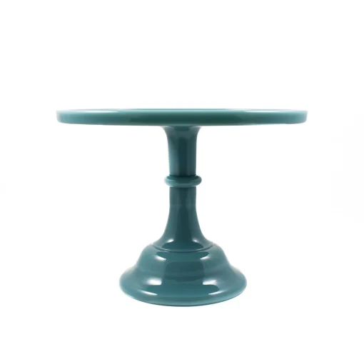 Mosser Glass Georgia Blue Milk Glass Cake Stand 10" Sale