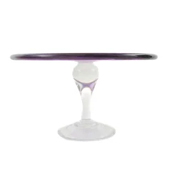 Alessandro Coppola Murano Glass Amethyst Cake Stand, 25cm Discount