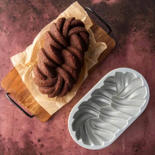 NordicWare Gold Braided Loaf Pan Hot