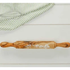Naturally Med Olive Wood Rolling Pin, 40cm