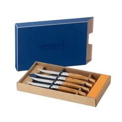 Opinel Olivewood Deluxe Steak Knife Box Set Clearance
