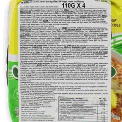 Ottogi Vegan Jin Ramen Veggie Multi 4 Pack Noodles, 4 x 110g Online