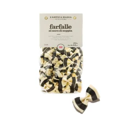 L'Antica Madia Pasta L'Antica Striped Farfalle with Squid Ink, 250g Discount