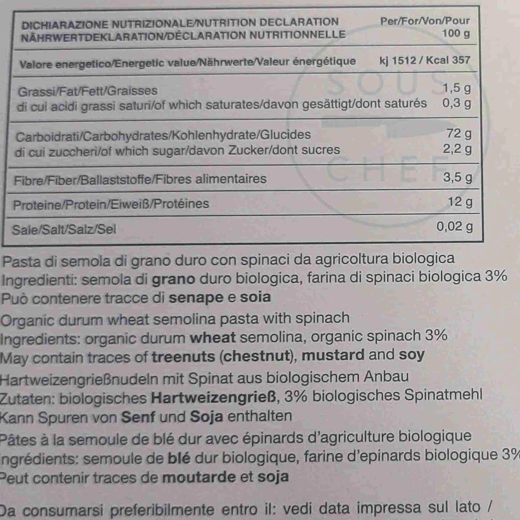 Pasta Liguria Foglie D'Ulivo, 500g Discount