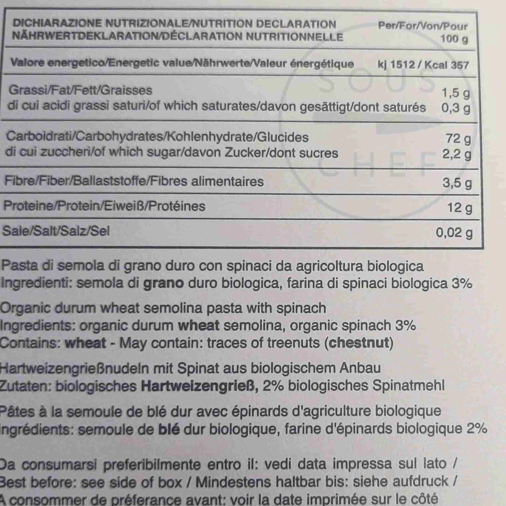 Pasta Liguria Taglierini Verdi, 500g Sale