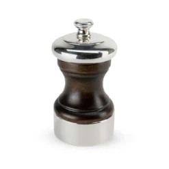 Peugeot Palace Wood & Silver Plated Salt Mill, 10cm Discount