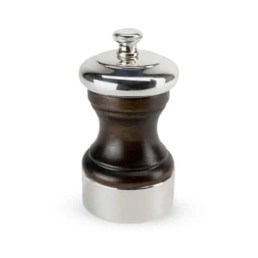 Peugeot Palace Wood & Silver Plated Salt Mill, 10cm Discount