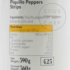 Navarrico Piquillo Pepper Strips, 390g Outlet