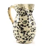 Puglia Handmade Puglia Black Splatter Ceramic Pitcher Outlet