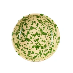 Puglia Handmade Puglia Green Splatter Bowl, 19cm Sale