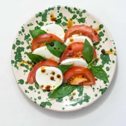 Puglia Handmade Puglia Green Splatter Side Plate, 19cm Best