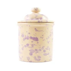 Puglia Handmade Puglia Lilac Splatter Storage Jar, 15cm Online