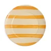 Puglia Handmade Puglia Yellow Stripe Dinner Plate, 27cm Clearance