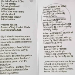 Galantino Puglian Extra Virgin Olive Oil in Arte Blue Glass Bottle, 500ml New