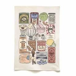 Quite Nice Clothing Baking Essentials Organic Cotton Tea Towel Sale