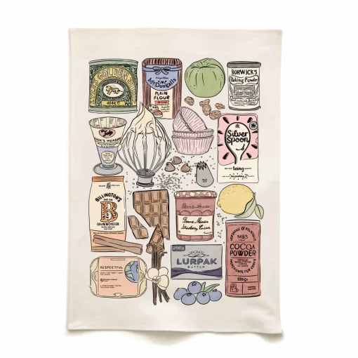 Quite Nice Clothing Baking Essentials Organic Cotton Tea Towel Sale