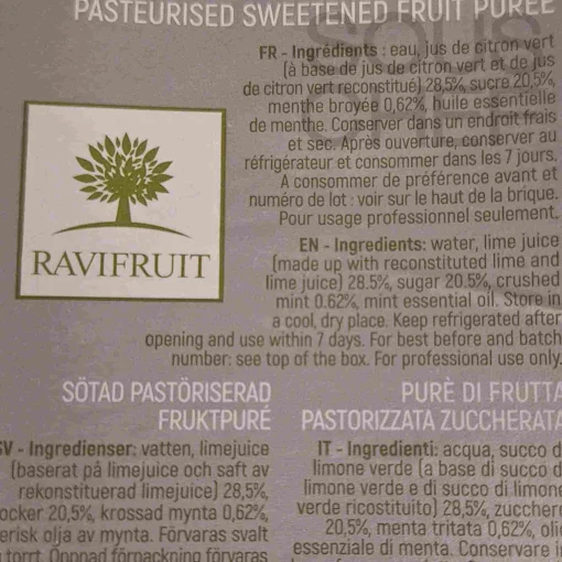 Ravifruit Mojito Puree, 1 Litre Sale