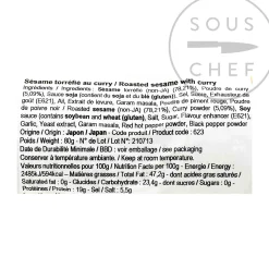 TohoSyokuhin Roasted Sesame Seeds with Curry, 80g Hot
