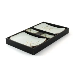 Kiji Stoneware & Ceramics Sakura Blossom Sushi Serving Set