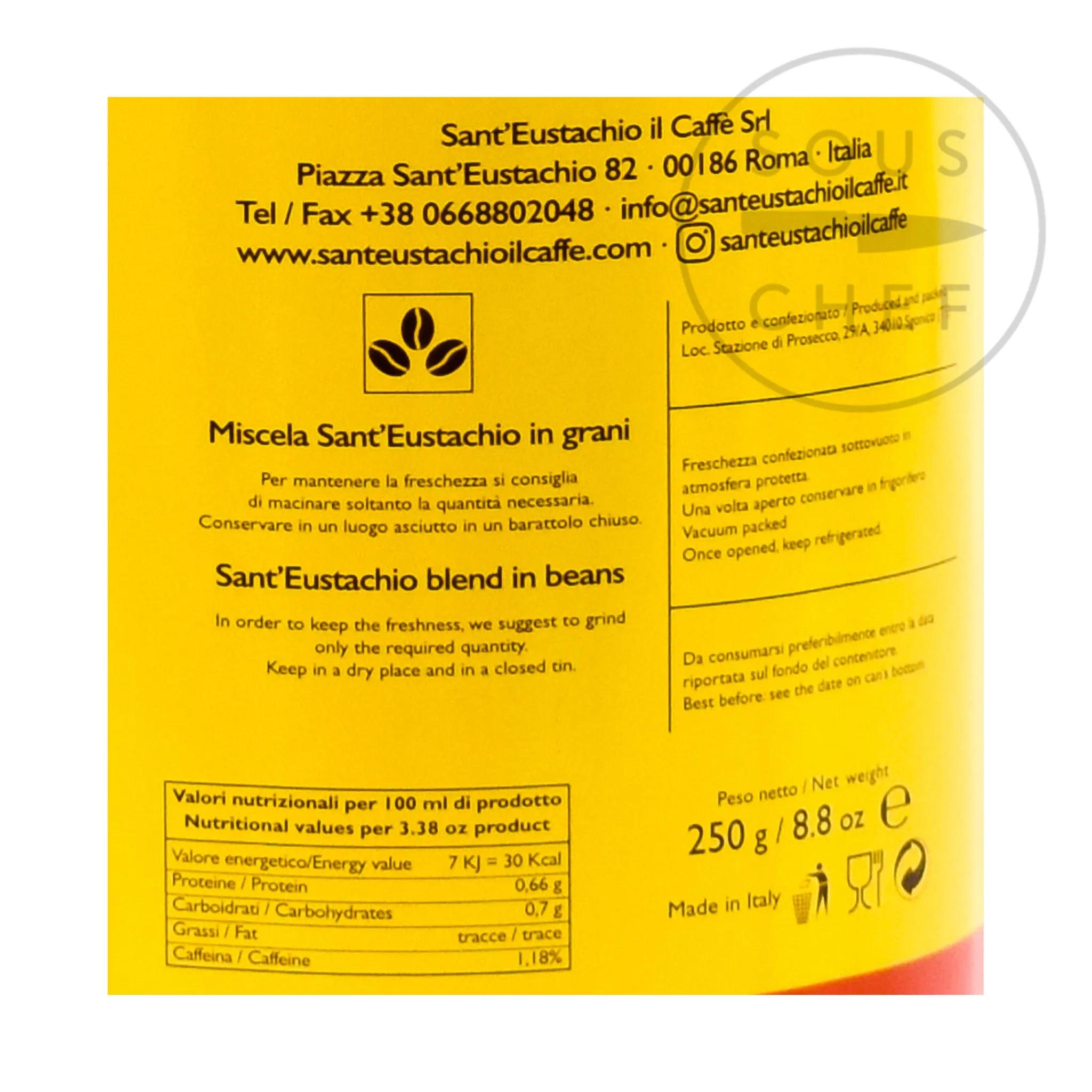 Sant 'Eustachio il caffe Sant'Eustachio Coffee Beans, 250g Online