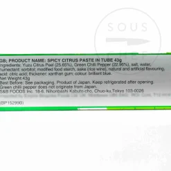 S&B Spicy Citrus Yuzu Paste In Tube, 43g Online