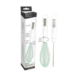Carambelle Scrap Cooking Handheld Whisk with Built in Thermometer Outlet