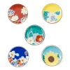 Seikou Porcelain Assorted Floral Chopstick Rests, Set of 5 New