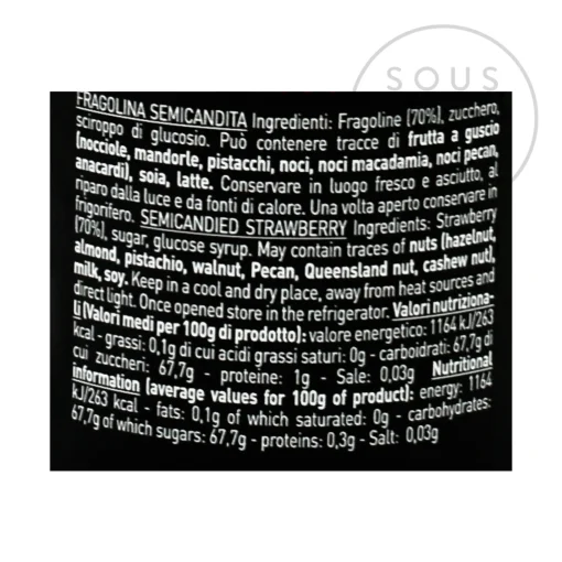 Pariani Semi-Candied Wild Strawberries, 260g New