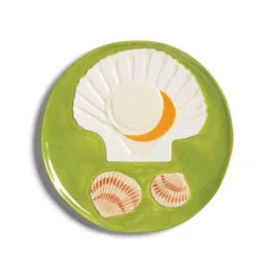 &Klevering Set of 4 Assorted Seafood Side Plates, 16cm New