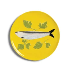 &Klevering Set of 4 Assorted Seafood Side Plates, 16cm New
