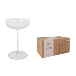 Cocktail Glasses Set of 6 Fine Stemmed Cocktail Coupes, 280ml Best